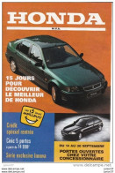 Feuillet Honda,1996,  Civic, Accord, - Publicités