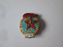 Chine Insigne Du Prix D'athletlisme.vers 1950/China Badge Athletic Award Badge 1950s,size:21 X 16 Mm - Other & Unclassified