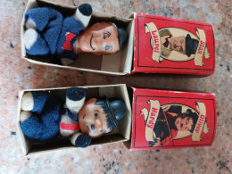 Boîtes Allumettes Avec Figurines WLaurel Et Hardy - Sonstige & Ohne Zuordnung