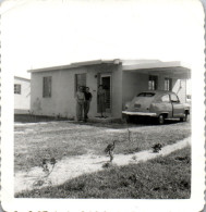 Photographie Photo Vintage Snapshot Amateur Automobile Voiture Auto Miami - Automobile