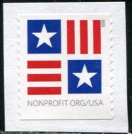 VEREINIGTE STAATEN ETATS UNIS USA 2023 STARS & BARS SA COIL USED ON PAPER SN 5756 - Used Stamps