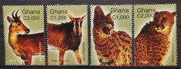 Ghana 2004 Wildlebende Säugetiere Mi 3692/95** - Ghana (1957-...)
