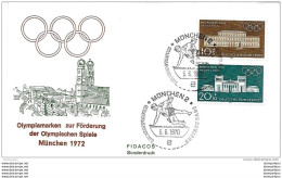 118 - 66 - Enveloppe Allemande - Timbres Olympiques - Oblit Spéciale De München 1970 - Verano 1972: Munich