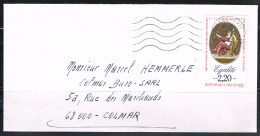 POL-L47 - FRANCE N° 2574 Egalité Sur Lettre De Dannemarie - Cartas & Documentos