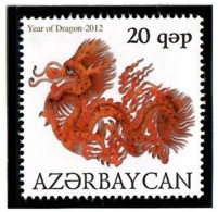 Azerbaijan 2012 . Year Of Dragon 2012.  1v:20q.  Michel # 912 - Azerbaiján