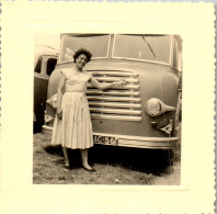 Photographie Photo Vintage Snapshot Amateur Automobile Camion Camionnette - Treinen