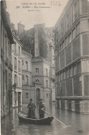 PARIS  DEPART   CRUE  DE LA  SEINE  29 JANVIER  1910     RUE  CHAMOINESSE - Alluvioni Del 1910