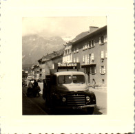 Photographie Photo Vintage Snapshot Amateur Lanslebourg Savoie ? Camion  - Places