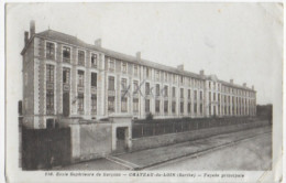 72 CHATEAU DU LOIR (Sarthe) Ecole Supérieur De Garçons -Façade Principale -circulé 1941Phototypie Perrin Menier N° 118 - Chateau Du Loir
