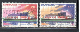 DANEMARK DANMARK DENMARK DANIMARCA 1973 NORDIC POSTAL COOPERATION ISSUE HOUSE REYKJAVIK SET SERIE USED USATO OBLITERE' - Usado