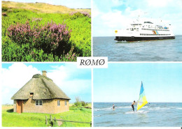 4-Bild-Postkarte RÖMÖ / Dänemark - Mit Fährschiff VIKINGLAND - Koopvaardij