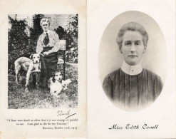 Nurse Edith Cavell Old Silk Postcard & Antique Portrait Cards - Croix-Rouge