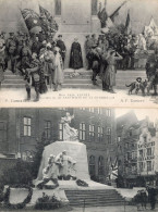 Edith Cavell Pantheon De La Guerre WW1 2x Memorial Postcard S - Rode Kruis