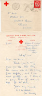 British Red Cross Nurse Society 1955 Old Berskhire Letter & Cover - Red Cross