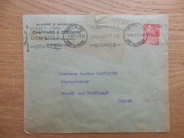 ENVELOPPE HUILERIE & SAVONNERIE CHAFFARD & COUDERC MARSEILLE - 1921-1960: Période Moderne