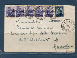 Italia / Repubblica 1947 Espresso Da Alatri ( Frosinone)  Per Genova - Eilpost/Rohrpost