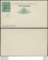1921 San Marino Cartoline Postali Provvisorie 25c. Su 10c. MNH Filagrano C7 - Other & Unclassified