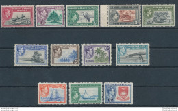 1939 Gilbert E Ellice Islands, Stanley Gibbons. N. 43- 54, Serie Di 12 Valori, MH* - Andere & Zonder Classificatie