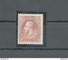 1929-32 JAMAICA - Giorgio V - Stanley Gibbons N. 108 - 1d. Scarlet - Die I - Multiscript CA - MNH** - Altri & Non Classificati