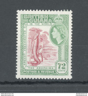 1954-63 British Guiana - Stanley Gibbons N. 342 - 72 Cent Carmine And Emerald - MNH** - Sonstige & Ohne Zuordnung