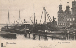 Amsterdam Kop Handelskade En Hoofdgebouw Amsterdams Nautisch Weerkundig Instituut Scheepvaart # 1902     4832 - Amsterdam