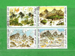 S.Marino ° 2001 - FONDAZIONE DELLA REPUBBLICA.  Unif. 1815 à 1818 - Used Stamps