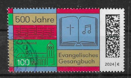 BRD 2024  Mi.Nr. 3809 , 500 Jahre Evangelisches Gesangbuch - Nassklebend - Gestempelt / Fine Used / (o) - Oblitérés