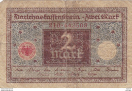 2 Mark - Allemagne  -   Reichsbanknote -1920   - 210. 642508 - Unclassified