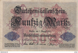 50 Mark - Allemagne  -   Reichsbanknote -1914   - M.Nr 3238253 - 50 Mark
