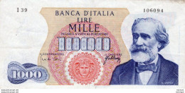 BILLET - ITALIE - 1000  Lire  1962 - 1000 Liras