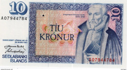 Islande Billet De 10 KRONUR 29 Mars 1961 NEUF - Island