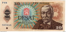 Tchécoslovaquie Ceskoslovenskych Billet De10 Desat Korun 1986 TTB. - Tsjechoslowakije