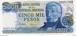 BILLET ARGENTINA NOTE 5000 PESOS (1977) NEUF - Argentina