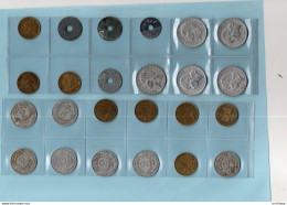 Lot De 114 Pièces De Monnaies Française De 1897 A 1989  - Années Toutes Différentes  ​​​​​​​de 1865 A 1899 - Kiloware - Münzen