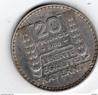 20 Francs  Argent TURIN  1933 Superbe état - Port Gratuit - 20 Francs