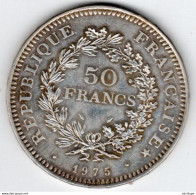 Pièce 50 Francs 1975 Superbe   En Argent  Superbe - 50 Francs