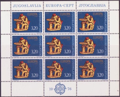Europa CEPT 1976 Yougoslavie - Jugoslawien - Yugoslavia Y&T N°F1524 à F1525 - Michel N°KB1635 à KB1636 *** - 1976