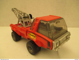 Camion Grue Miniature En Tole Et Plastique - JOUSTRA - Goliath - Roule - 28 Cm Sur 11 Cm - 700 Gr - Autres & Non Classés