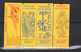 Andorre Carnets Années 1988/1989/1990/1991  Neufs ** - Postzegelboekjes