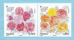 N° 4957 Et 4958  Neufs ** TTB Congrès Mondial Des Sociétés De Roses à Lyon Tirage 850 000 Exemplaires - Ungebraucht
