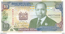 10 Shillings Kenya 1992 Ttb - Kenia