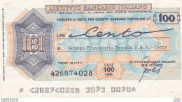 Italie 100 Lires  1977  Ce Billet A Circulé - Da Identificare