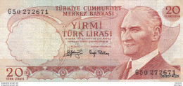 Turquie  20 Lirasi - Turkey