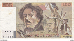100 Francs  Delacroix  1986 H 109 - 100 F 1978-1995 ''Delacroix''