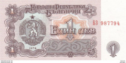 Bulgarie  Billet  De  1  Ed Nh  Deb ??  - 1974 - Neuf - Bulgaria