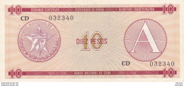 Cuba 10 Diez  Pesos Certificado De  Divisa - Kuba
