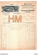 1913 - 51 REIMS Facture - Bougies Et Distilation  GEORGES DIDIER - 1900 – 1949