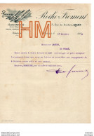 190?  - 51 REIMS -lettre  A Entête  - Fonderies  FER BRONZE - ROCHE FROMONT - 1900 – 1949
