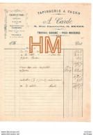 1903 - 51    REIMS - Facture - Lettre  A  Entête    - TAPISSERIE - A. CARDE - 1900 – 1949