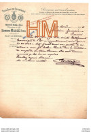 1906 - 51  RILLY LA MONTAGNE  - Facture - Lettre  A  Entête    -   VINS DE CHAMPAGNE  - EDMOND  MASSE - 1900 – 1949